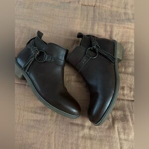 SoftWalk Dark Brown Ankle Booties‎
